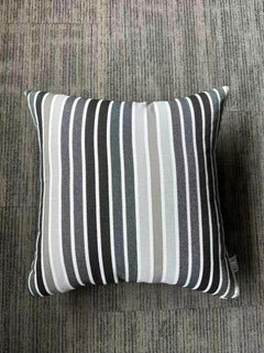 Charcoal Stripe Outdoor Cushion