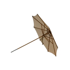 Padua 270cm Teak frame BEIGE fabric garden Umbrella — photo 5
