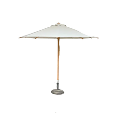 FLORENCE 300cm Beige fabric, Teak frame garden umbrella — photo 6