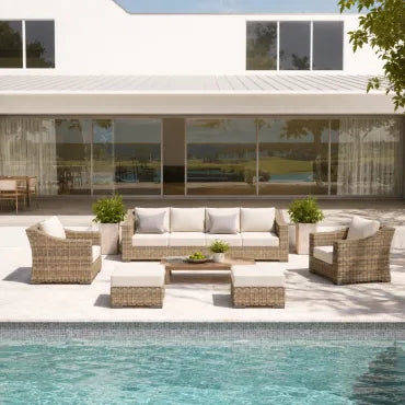 Westview wicker sofa set