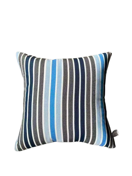 Midnight Striped Outdoor Cushion