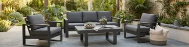 Maderia Sofa Set - Charcoal